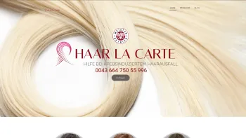 Website Screenshot: Haar la Carte - Haar la carte – mobile Zweithaarberatung - Date: 2023-06-15 16:02:34