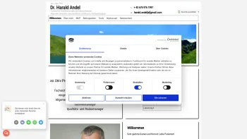 Website Screenshot: ao.Univ.Prof. Dr. Harald Andel, MSc, MLS - Dr. Harald Andel - Date: 2023-06-22 15:02:28
