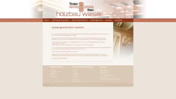 Website Screenshot: Tiroler Naturstammhaus Holzbau Wieser - Naturstammhaus Tirol Rundstammhaus Kanadischer Blockbau Tirol Holzbau Wieser - Date: 2023-06-14 10:37:15