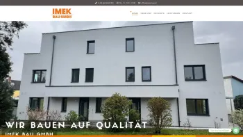 Website Screenshot: IMEK BAU GMBH - IMEK BAU GMBH - Fassadenbau und Sanierungsfirma in Wien - Date: 2023-06-26 10:25:56