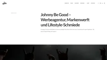 Website Screenshot: Be Good E.U. - Johnny Be Good – Werbeagentur & Lifestyle-Schmiede - Date: 2023-06-15 16:02:34