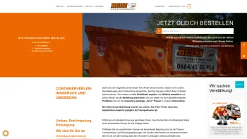 Website Screenshot: Klein-Containerdienst HEISS - Containerbestellung Heiss | Container günstig online mieten - Date: 2023-06-22 12:13:03