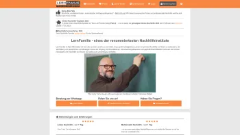 Website Screenshot: LernFamilie Nachhilfeinstitut Nachhilfe Linz - LernFamilie Nachhilfe - Freude am Lernen - seit 26 Jahren! - Date: 2023-06-26 10:25:56