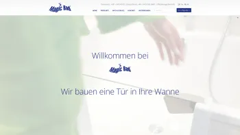 Website Screenshot: Marvan & Marvan GesbR Magicbad - Die Badewannentür für den nachträglichen Einbau, schnell-sauber-sicher! - Date: 2023-06-15 16:02:34
