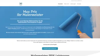 Website Screenshot: Malermeister Prix Maximilian - Ihr Profi in Wien und Umgebung | Malermeister PRIX - Date: 2023-06-14 10:46:33