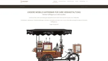 Website Screenshot: Mobile Kaffeebar Coffee Bike Wien - Mobile Bio-Kaffeebar in Wien / NÖ - Coffee Bike jetzt mieten! - Date: 2023-06-15 16:02:34