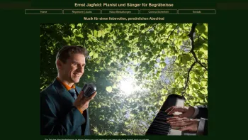 Website Screenshot: Pianist Sänger für Bestattungen Begräbnisse - Sänger|Pianist für Bestattungen - Date: 2023-06-26 10:25:59