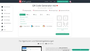 Website Screenshot: QR Planet GmbH - QR Code Generator | Kostenlosen QR Code erstellen - Date: 2023-06-14 10:46:35