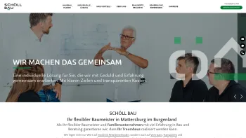Website Screenshot: Schöll Bau - Schöll Bau | Ihr flexibler Baumeister in Mattersburg im Burgenland - Date: 2023-06-15 16:02:34