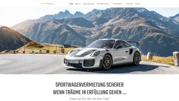 Website Screenshot: Scherer Sportwagenvermietung - Sportwagenvermietung Scherer | Porsche-Ausfahrten & mehr - Date: 2023-06-26 10:26:02