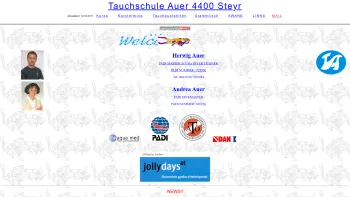 Website Screenshot: Tauchschule Auer - Neue Seite 1 - Date: 2023-06-22 15:02:29