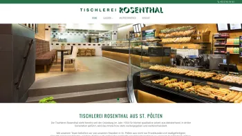 Website Screenshot: Rosenthal Tischlerei GmbH - Tischlerei Rosenthal in Sankt Pölten - Date: 2023-06-15 16:02:34