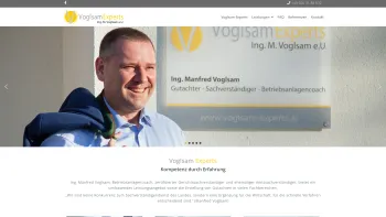 Website Screenshot: Voglsam Experts - Voglsam Experts | Betriebsanlagencoach & Sachverständiger - Date: 2023-06-26 10:26:02
