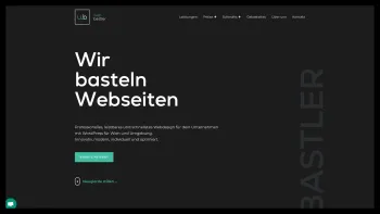 Website Screenshot: Web Bastler - Web Bastler | Professionelles Webdesign bei Wien mit Schmäh - Date: 2023-06-15 16:02:34
