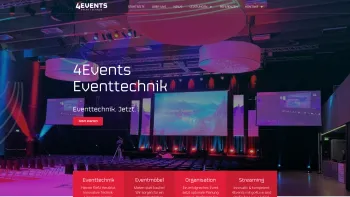 Website Screenshot: 4events - 4Events Graz - Event-& Veranstaltungstechnik, Organisation uvm. - Date: 2023-06-22 15:00:02
