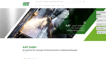 Website Screenshot: AAT - Fördersysteme und Automatisierungstechnik Ges.m.b.H - AAT GmbH - Ihr Experte für Lösungen fördertechnischer Aufgabenstellungen - AAT - Date: 2023-06-15 16:02:34
