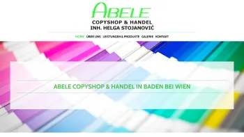 Website Screenshot: Abele Copyshop - Abele | Copyshop & Handel | Baden bei Wien - Date: 2023-06-14 10:46:56