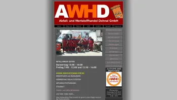 Website Screenshot: Abfall u. Wertstoffhandel Dohnal e.U. - Index - Date: 2023-06-22 15:05:14