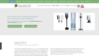 Website Screenshot: AbioNOVA  Hygiene Service Schädlingsbekämpfung und Betriebshygiene - Schädlingsbekämpfung in Wien & Österreich | AbioNOVA - Date: 2023-06-22 15:05:14