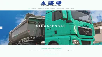 Website Screenshot: Die Firma ABO Asphalt-Bau Oeynhausen GmbH mit Sitz in Oeynhausen Niederösterreich ist vorrangig im Straßenbau tätig - ABO Asphalt-Bau Oeynhausen GmbH - Date: 2023-06-22 15:05:14
