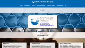 Website Screenshot: AbscheiderWerkstatt.com Ihr Partner für Rohr. Klär. und Abscheidetechnik - Abscheiderwerkstatt GmbH - Date: 2023-06-22 15:05:15