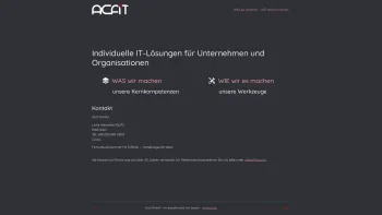 Website Screenshot: acat web solutions. - Individuelle IT-Lösungen für Unternehmen und Organisationen - Acat GmbH - Date: 2023-06-22 12:13:06