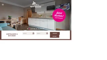 Website Screenshot: Active Appartements Ferienwohnungen Hochkönig Familie Seifert - Active Apartments & Chalet – Home - Date: 2023-06-15 16:02:34