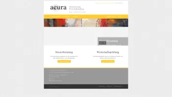 Website Screenshot: acura Wirtschaftsprüfungsgesellschaft Neue Seite 1 - acura • Steuerberatung GmbH • Wirtschaftsprüfung GmbH - Date: 2023-06-22 15:00:03