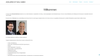 Website Screenshot: ADELBRECHT Bau GmbH Fensterbänke, Bauservice, Dämmsysteme - Home | Adelbrecht Bau GmbH - Date: 2023-06-22 15:00:03