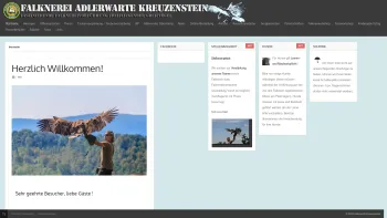 Website Screenshot: Adlerwarte Kreuzenstein - Herzlich Willkommen! - Date: 2023-06-22 15:00:03