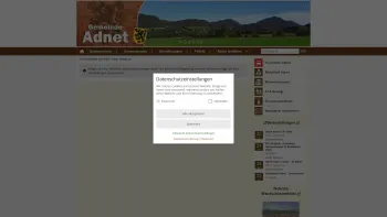 Website Screenshot: Gemeindeamt Adnet Infos Gemeinde RiS-Kommunal - Gemeinde Adnet - www.adnet.at - Date: 2023-06-22 15:00:03