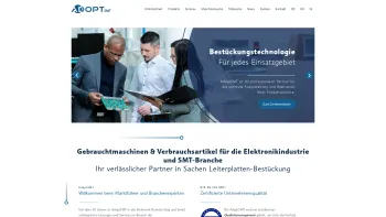 Website Screenshot: Adopt GmbH Die Gebrauchtmaschinen-Boerse Index - AdoptSMT Europe - Ihr Partner in der SMT-Branche - Date: 2023-06-22 15:00:03