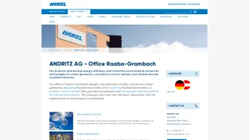 Website Screenshot: Austrian Energy & Environment, SGP/ Waagner-Bir - ANDRITZ AG, Office Raaba - Date: 2023-06-22 12:13:07