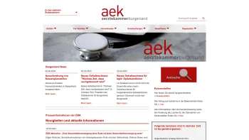 Website Screenshot: Ärztekammer für Burgenland Medical association Burgenland - Ärztekammer für Burgenland - Date: 2023-06-22 12:13:07