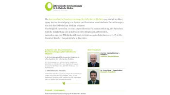 Website Screenshot: Österreichische Berufsvereinigung f ästhetische Ästhetische Medizin - Österreichische Berufsvereinigung für Ästhetische Medizin - Date: 2023-06-15 16:02:34