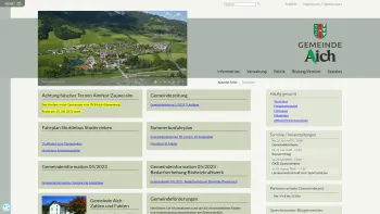 Website Screenshot: Gemeinde Aich - Startseite - Gemeinde Aich - Date: 2023-06-22 12:13:07