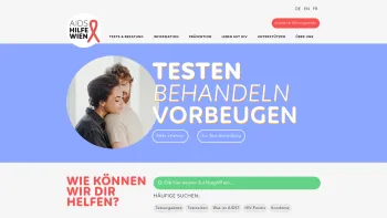 Website Screenshot: Aids Hilfe Wien - Aids Hilfe Wien – Testen. Behandeln. Vorbeugen. - Date: 2023-06-22 12:13:07