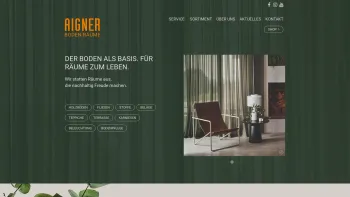 Website Screenshot: Aigner GmbH - AIGNER Boden.Räume - Date: 2023-06-22 12:13:07
