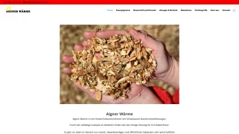Website Screenshot: Josef AIGNERWÄRME Holz als natürliches Heizmittel Nahheizwerke Biomasseanlage Hackschnitzelanlage Heizwerk Nahwärme - Aigner Wärme hilft die Energiekosten zu senken . - Date: 2023-06-22 12:13:07