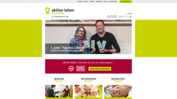 Website Screenshot: aktion leben österreich - aktion leben: Schwangerenberatung und mehr - Date: 2023-06-22 15:00:04