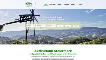 Website Screenshot: Aktivurlaub Steiermark - Aktivurlaub Steiermark – Rad- und Wanderreisen in der Steiermark - Date: 2023-06-22 15:00:04