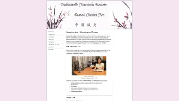 Website Screenshot: Traditionelle Chinesische Medizin Dr. med. univ. Chenbei CHEN - TCM Behandlung und Therapie - Akupunktur Linz - Date: 2023-06-14 10:46:59