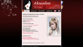 Website Screenshot: Akwaba Afro Friseur / Frisör - Akwaba Rose - Friseur in 1090 Wien - Date: 2023-06-22 15:00:04
