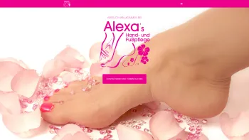 Website Screenshot: Alexa's Hand und Fußpflege - Alexa's Hand- und Fußpflege - Date: 2023-06-22 12:13:07