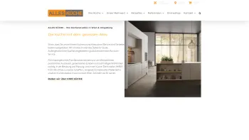 Website Screenshot: ALLES KÜCHE GmbH. - ALLES KÜCHE - Ihre Küchenstudios im Raum Wien - Date: 2023-06-22 12:13:08
