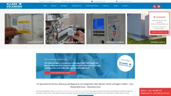 Website Screenshot: Allgas Volkmann - Allgas Volkmann - Wartung/Reparatur/Ersatzteile für Thermen & Gasgeräte - Date: 2023-06-22 15:04:28