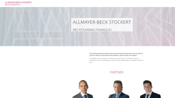 Website Screenshot: Rechtsanwaltskanzlei Allmayer-Beck & Stockert - Kontinuität, Beharrlichkeit, Loyalität, Erfolg und Integrität | ALLMAYER-BECK STOCKERT Rechtsanwälte - Date: 2023-06-15 16:02:34
