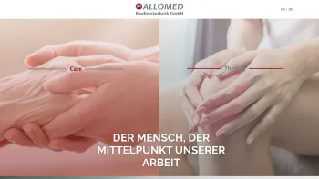 Website Screenshot: allomed Medizintechnik GmbH - Allomed Medizintechnik GmbH - Date: 2023-06-22 15:04:29