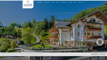 Website Screenshot: Almhof Dienten Fam. Prommegger - Willkommen - Apparthaus Almhof - Date: 2023-06-22 15:04:29