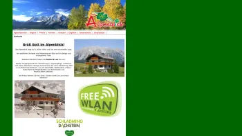 Website Screenshot: Alpenblick Ferienwohnung - alpenblick-rohrmoos.at: Startseite - Date: 2023-06-22 12:13:08